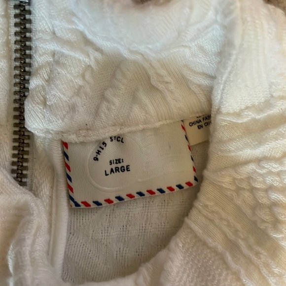 White Anthropologie tank with small turtleneck - Picture 4 of 7